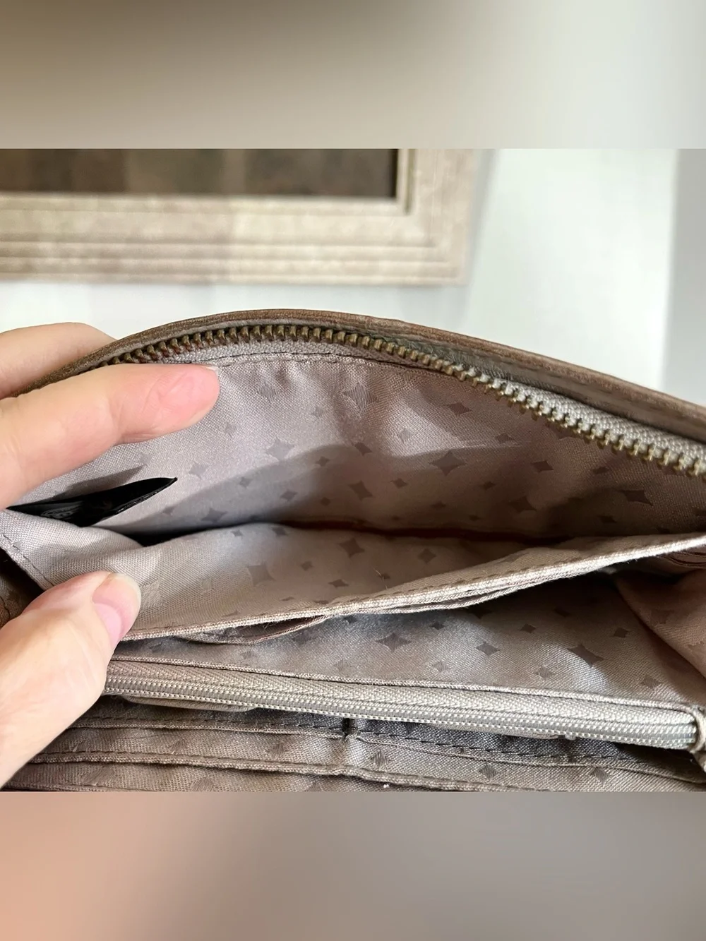 Fossil marlow patchwork leather wallet, used.